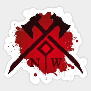 New World blood design Sticker